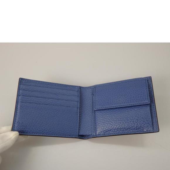 GUCCI Interlocking GG Folding Wallet Blue - Picture 3 of 6